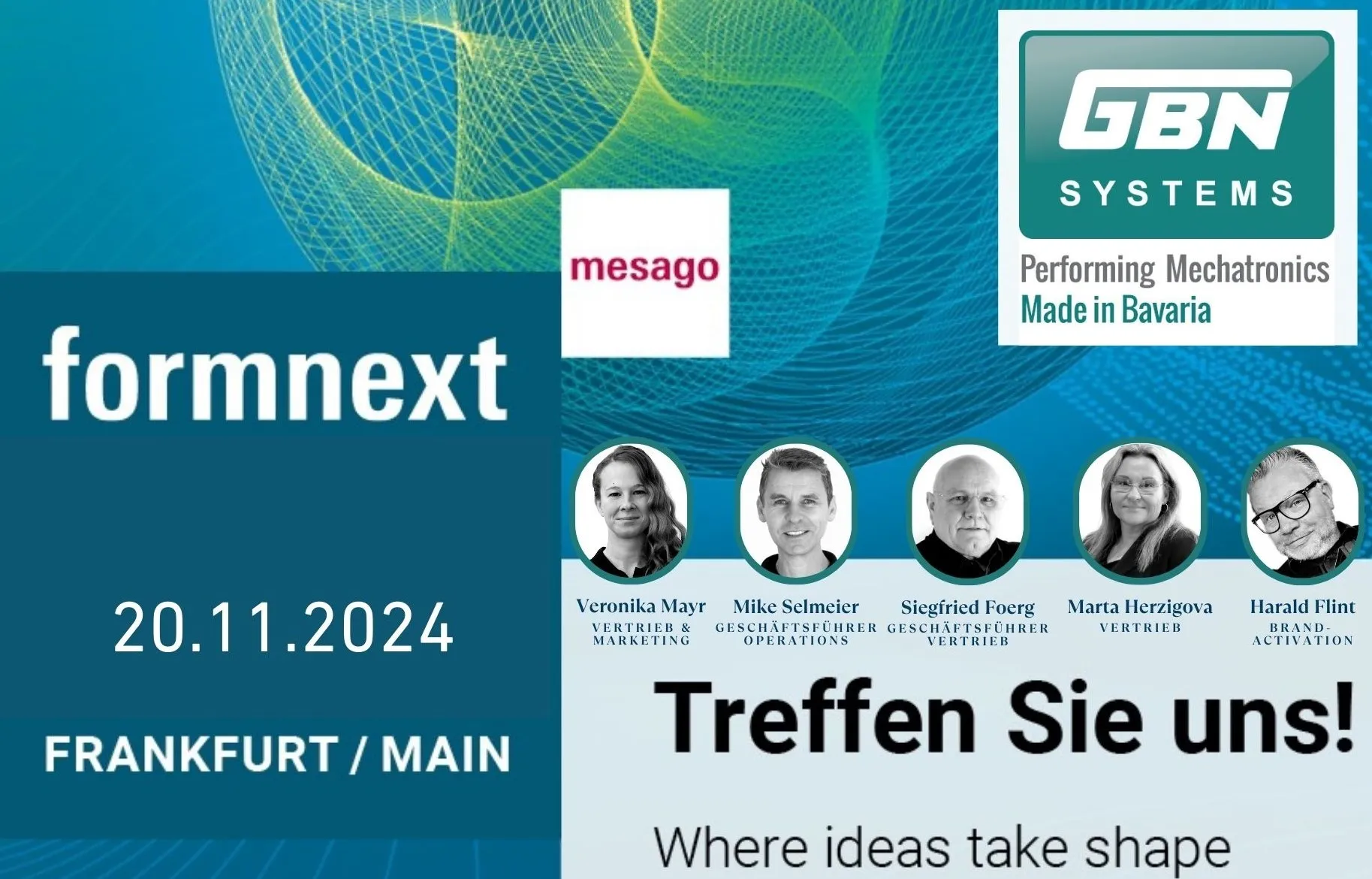Harry Flint für GBN Systems auf Formnext 2024 Frankfurt